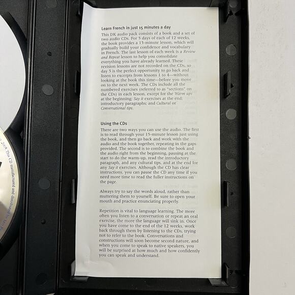 15 Minute French Eyewitness Travel Complete Course Caroline Lemoine Book And CDs - Picture 5 of 8